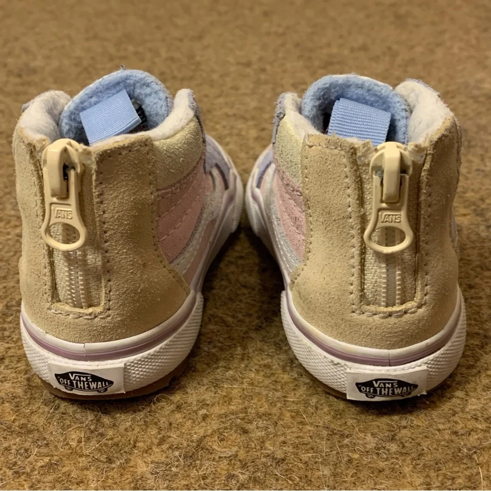 Vans Toddler Sk8-Hi Zip MTE-1 Pastel Block Sneakers Street Shoes Sz 6.5 - Picture 4 of 8